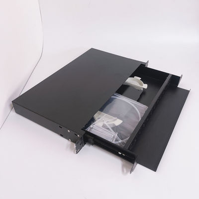 19 Inch Sliding Type Rack Mount Fiber Optic Patch Panel with SC LC FC ST Ports
