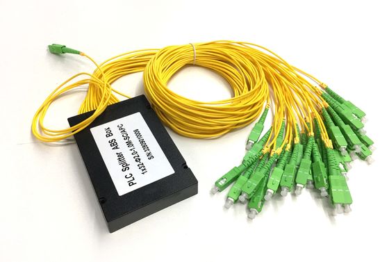 ABS Box Type 1x32 PLC Fiber Optic Splitter with SC/APC Connector for Low Insertion Loss and High Reliability in Small Form Factor