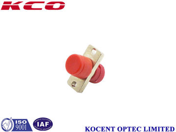 Metallic FC Oblong Fiber Optic Adapter Simplex with Ceramic Sleeves and Flange