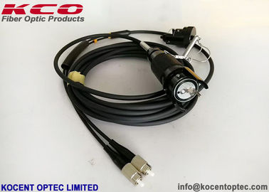  Tactical Fiber Optic Patch Cord with Waterproof IP65 2 Cores and 0.2dB Insertion Loss for FTTA Outdoor Use