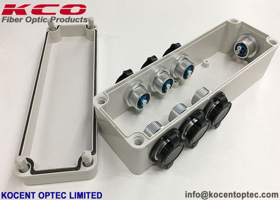 IP67 Waterproof Fiber Optic Splice Closure with 12 Core Capacity and 1 In 6 Out Ports for FTTA Fiber Optic Enclosure