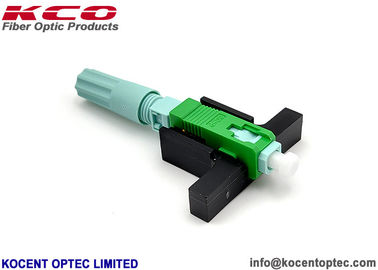 Round Boot Flight SC APC UPC Fiber Optic Fast Connector with Low Insertion Loss and 3mm Drop Cable Compatibility