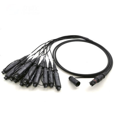 Outdoor MPO MTP 12 Cores Fiber Optic Patch Cord for 5G Base Station and Telecom Tower