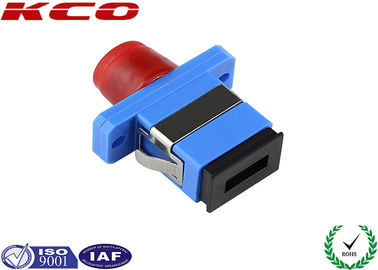 Hybrid Duplex Fiber Optic Adapter SC to FC / FC to SC Metal Low Insertion Loss