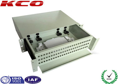 LC 접합기를 가진 강철 광섬유 끝 상자 선반 산 광섬유 패치 패널 2U