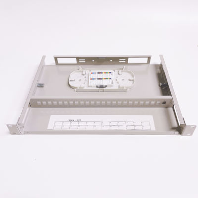 Fix Type 24 Ports SC Simplex Fiber Optical Patch Panel 1U 19 Inch Rack Mount Distribution Box