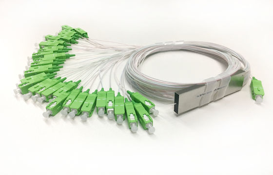 PLC 1x32 1:32 1*32 PLC 광 분단기 미니 스틸 튜브 SC 커넥터 0.9mm LSZH