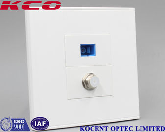 FTTH CATV Fiber Optic Terminal Box For Fiber CATV Networks Socket Face Plate