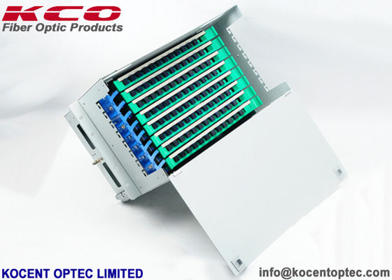 96 핵심 선반 산 광섬유 끝 상자 ODF 단위/96fo 강철 물자