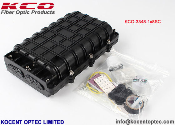 4 Ports 96 Cores Inline Type Fiber Optic Splice Closure FOSC Box for Aerial FTTH Networks