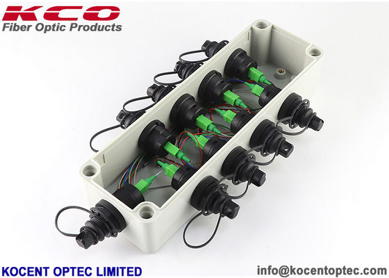 FTTH FTTA 외부 방수 SC APC 어댑터 광섬유 스플라이스 폐쇄 1 * 8 스플리터