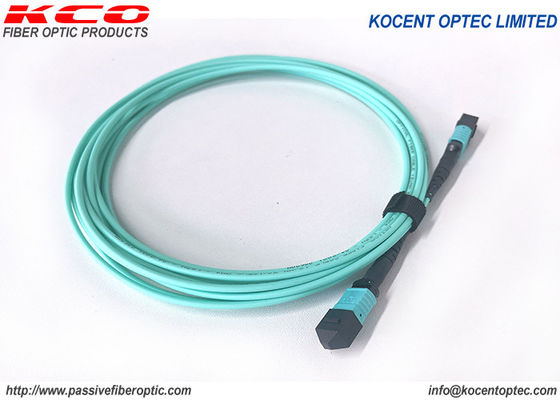 MPO MTP 트럭 섬유 패치 케이블 엘리트 저손실 8fo OM3 OM4 APC