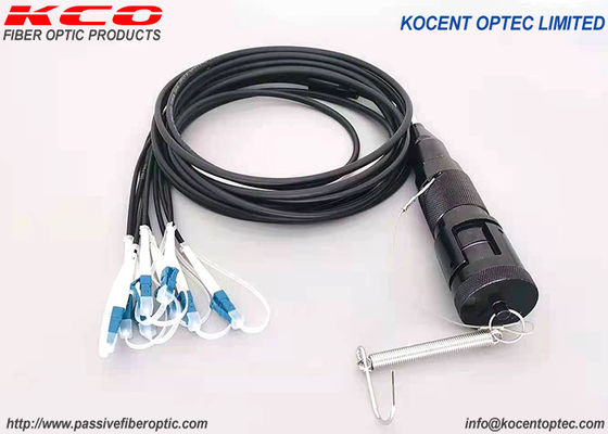 FTTA 광섬유 패치 케이블 4fo 8fo 12fo 방수 전술 장갑 YZC 연결기