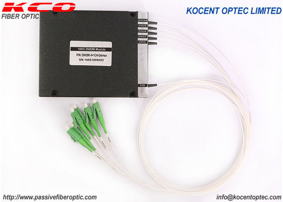 Fiber Optic DWDM Dense Wavelength Division Multiplexer ABS Modular LC APC 100G 8CH